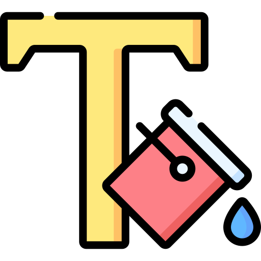 الألوان والنصوص